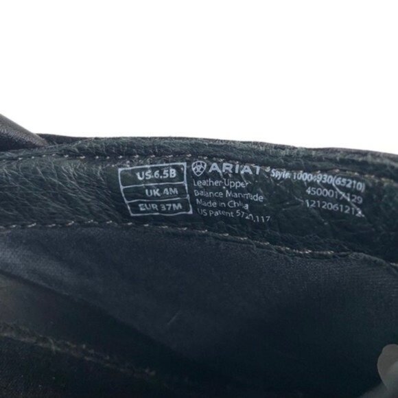 Ariat Black Closed Back Leather Sport Clogs - Picture 7 of 8